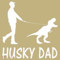 Husky Dad Dinosaur Siberian Husky Dog Owner Funny Father Day T-Shirt thumb 7