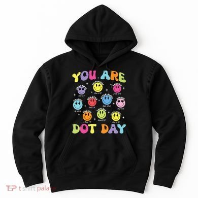 Happy Dot Day Teacher Smile Face Hoodie