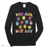 Happy Dot Day Teacher Smile Face Long Sleeve Shirt thumb 0