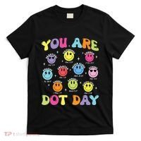 Happy Dot Day Teacher Smile Face T-Shirt thumb 0