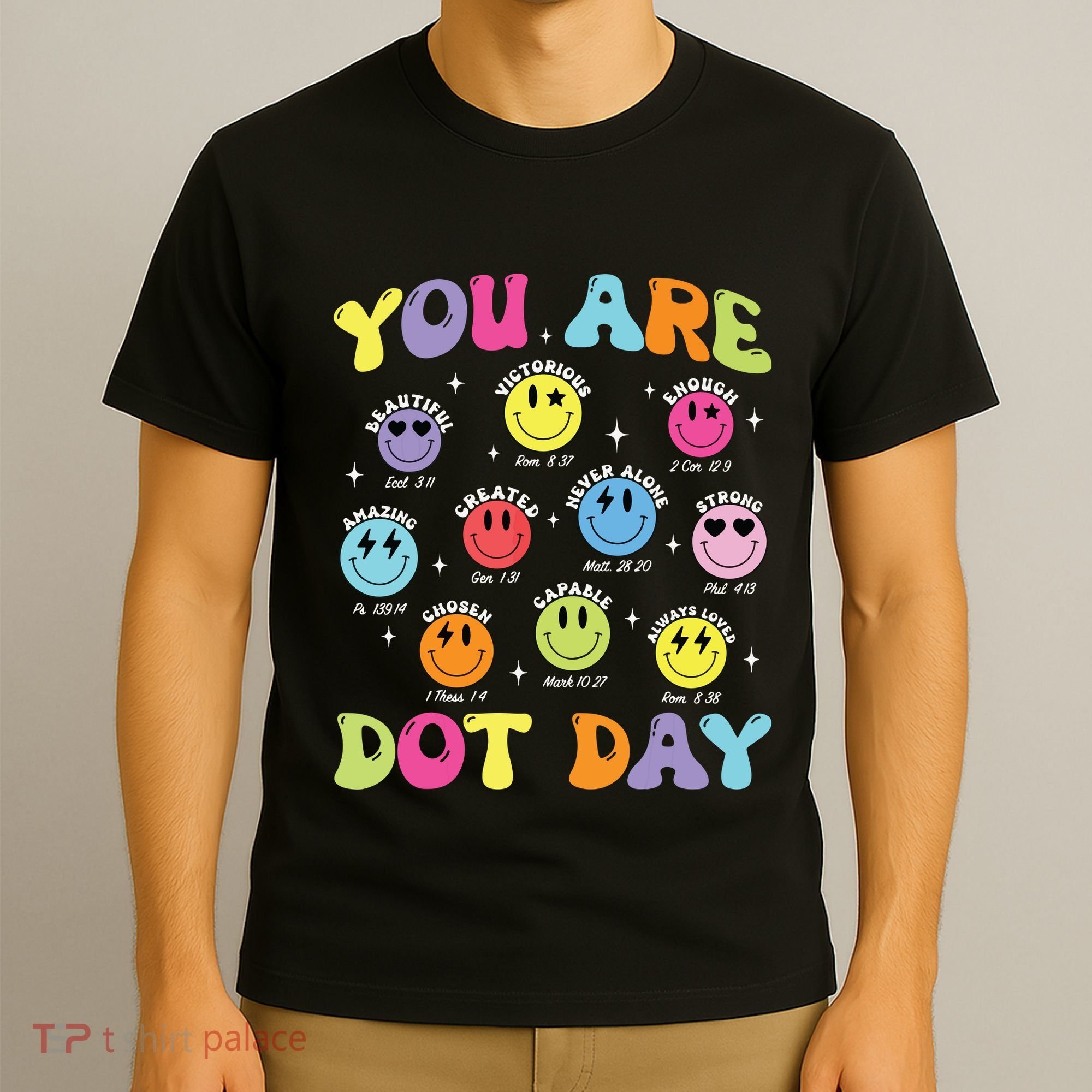 Happy Dot Day Teacher Smile Face T-Shirt