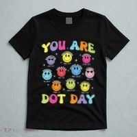 Happy Dot Day Teacher Smile Face T-Shirt thumb 5