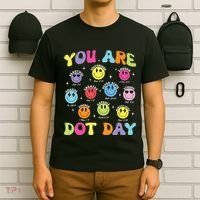 Happy Dot Day Teacher Smile Face T-Shirt thumb 6