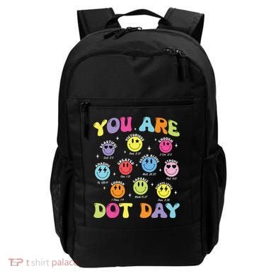 Happy Dot Day Teacher Smile Face Backpack
