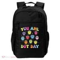 Happy Dot Day Teacher Smile Face Backpack thumb 0