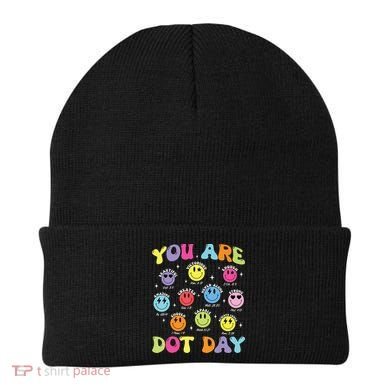 Happy Dot Day Teacher Smile Face Beanie