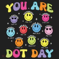 Happy Dot Day Teacher Smile Face Beanie thumb 2