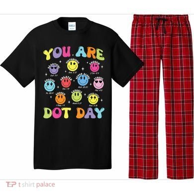 Happy Dot Day Teacher Smile Face Pajama Set