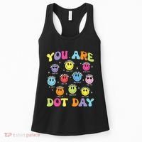 Happy Dot Day Teacher Smile Face Women's Tank Top thumb 0