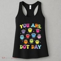 Happy Dot Day Teacher Smile Face Women's Tank Top thumb 3