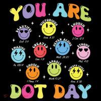 Happy Dot Day Teacher Smile Face Baby Bodysuit thumb 2
