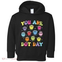Happy Dot Day Teacher Smile Face Toddler Hoodie thumb 0