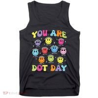 Happy Dot Day Teacher Smile Face Tank Top thumb 0