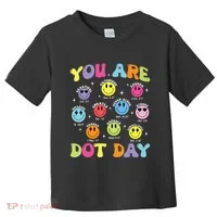 Happy Dot Day Teacher Smile Face Toddler T-Shirt thumb 0