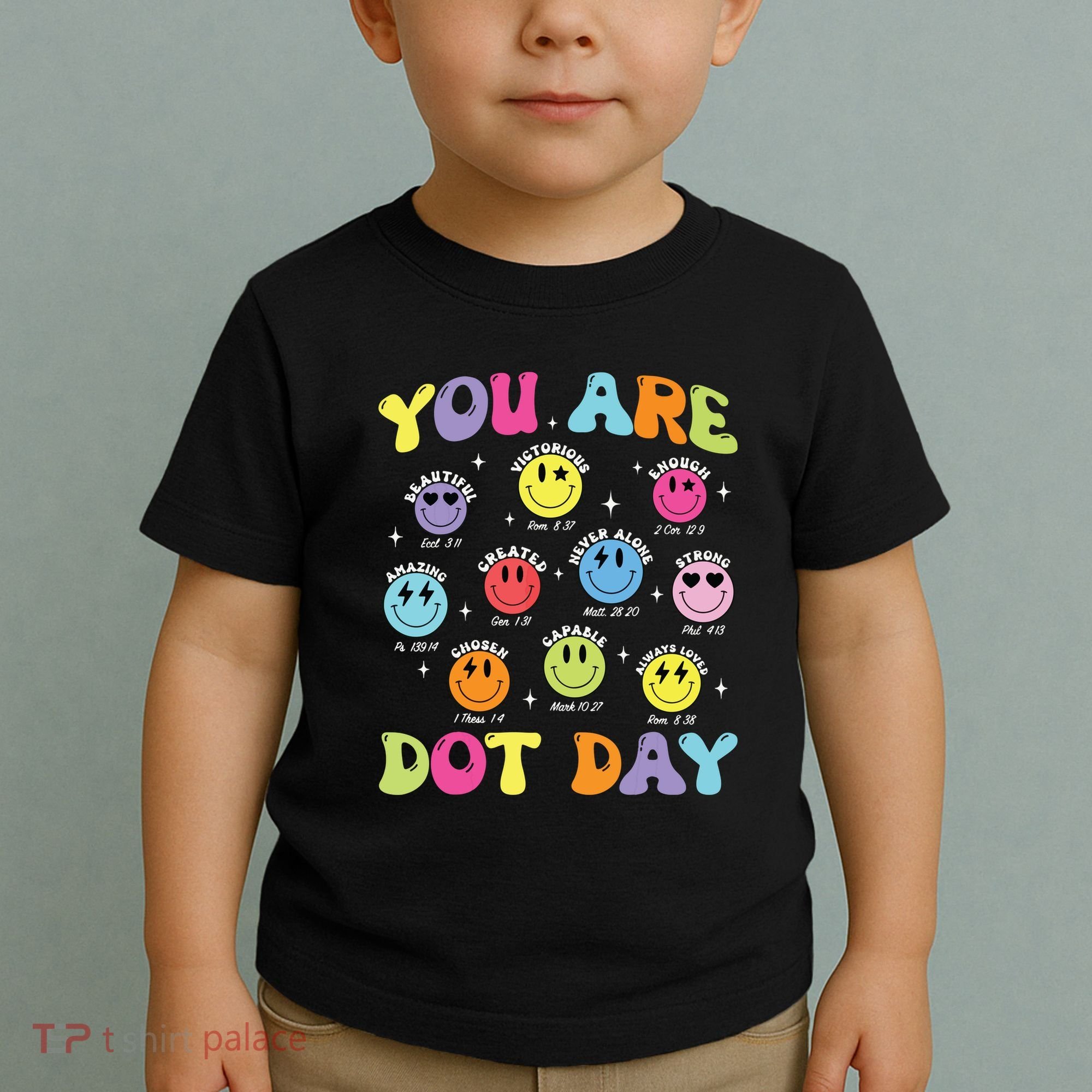 Happy Dot Day Teacher Smile Face Toddler T-Shirt
