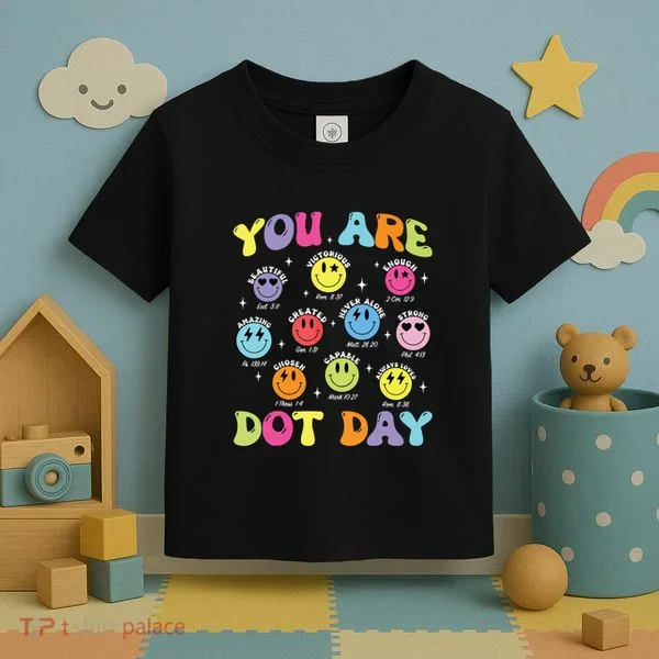 Happy Dot Day Teacher Smile Face Toddler T-Shirt