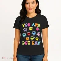 Happy Dot Day Teacher Smile Face Women's T-Shirt thumb 4