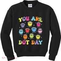 Happy Dot Day Teacher Smile Face Kids Sweatshirt thumb 0