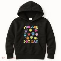 Happy Dot Day Teacher Smile Face Kids Hoodie thumb 0