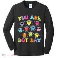 Happy Dot Day Teacher Smile Face Kids Long Sleeve Shirt thumb 0