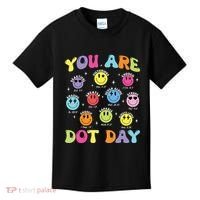 Happy Dot Day Teacher Smile Face Kids T-Shirt thumb 0