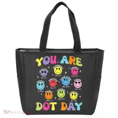 Happy Dot Day Teacher Smile Face Tote Bag