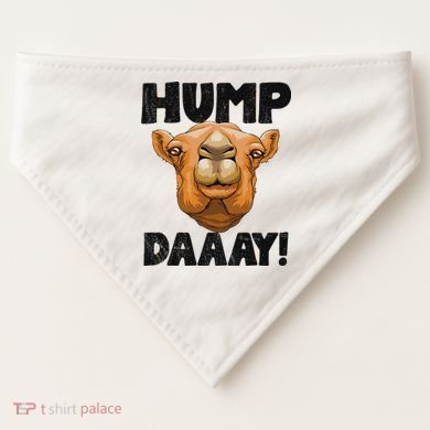 Hump Day Desert Animal Lover USA-Made Doggie Bandana