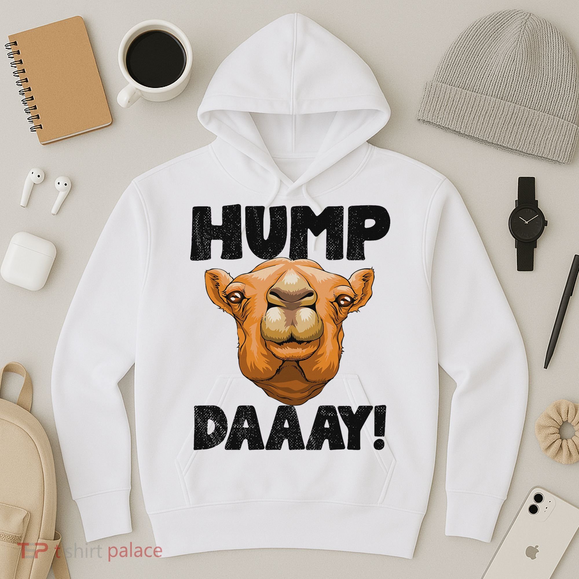 Hump Day Desert Animal Lover Hoodie