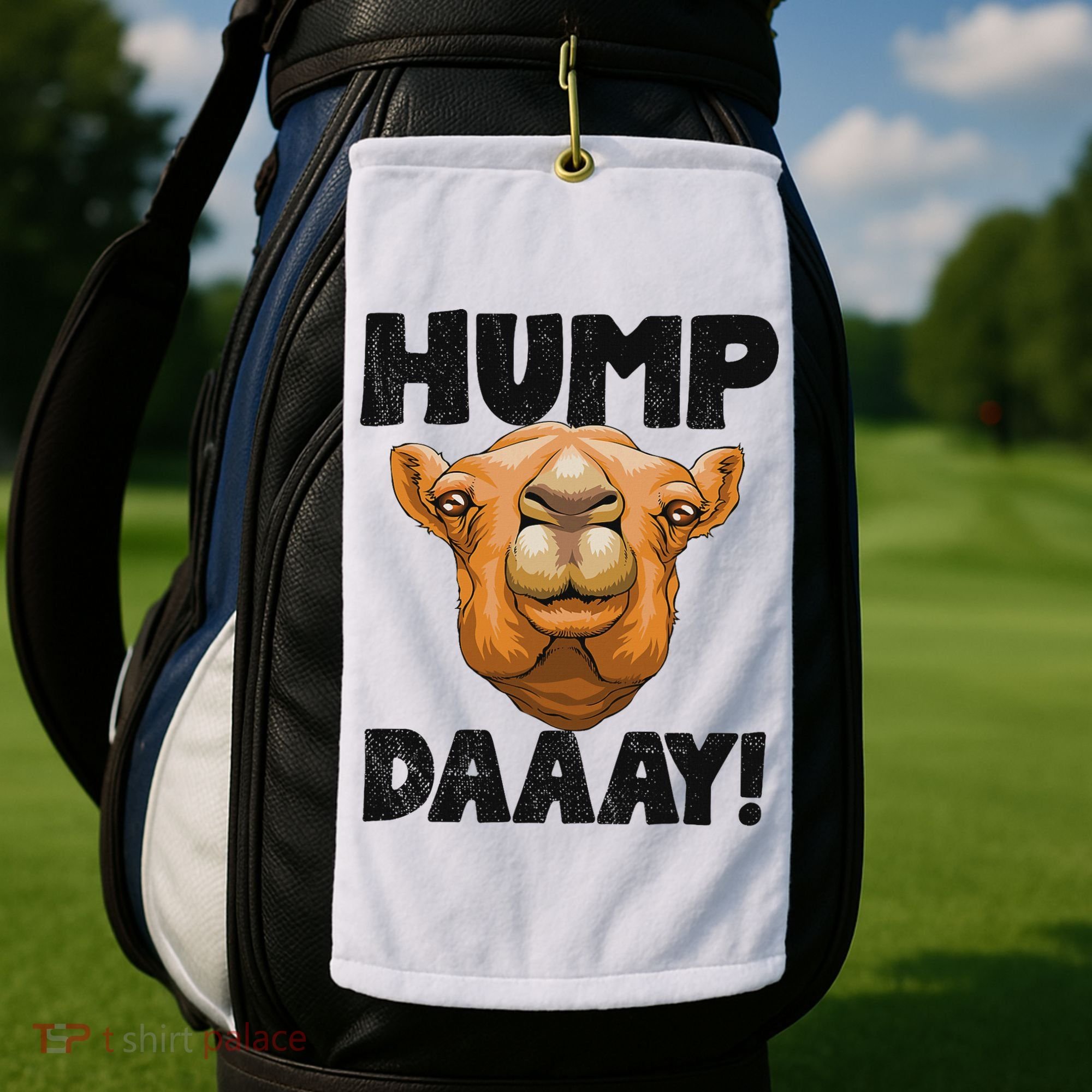 Hump Day Desert Animal Lover Golf Towel