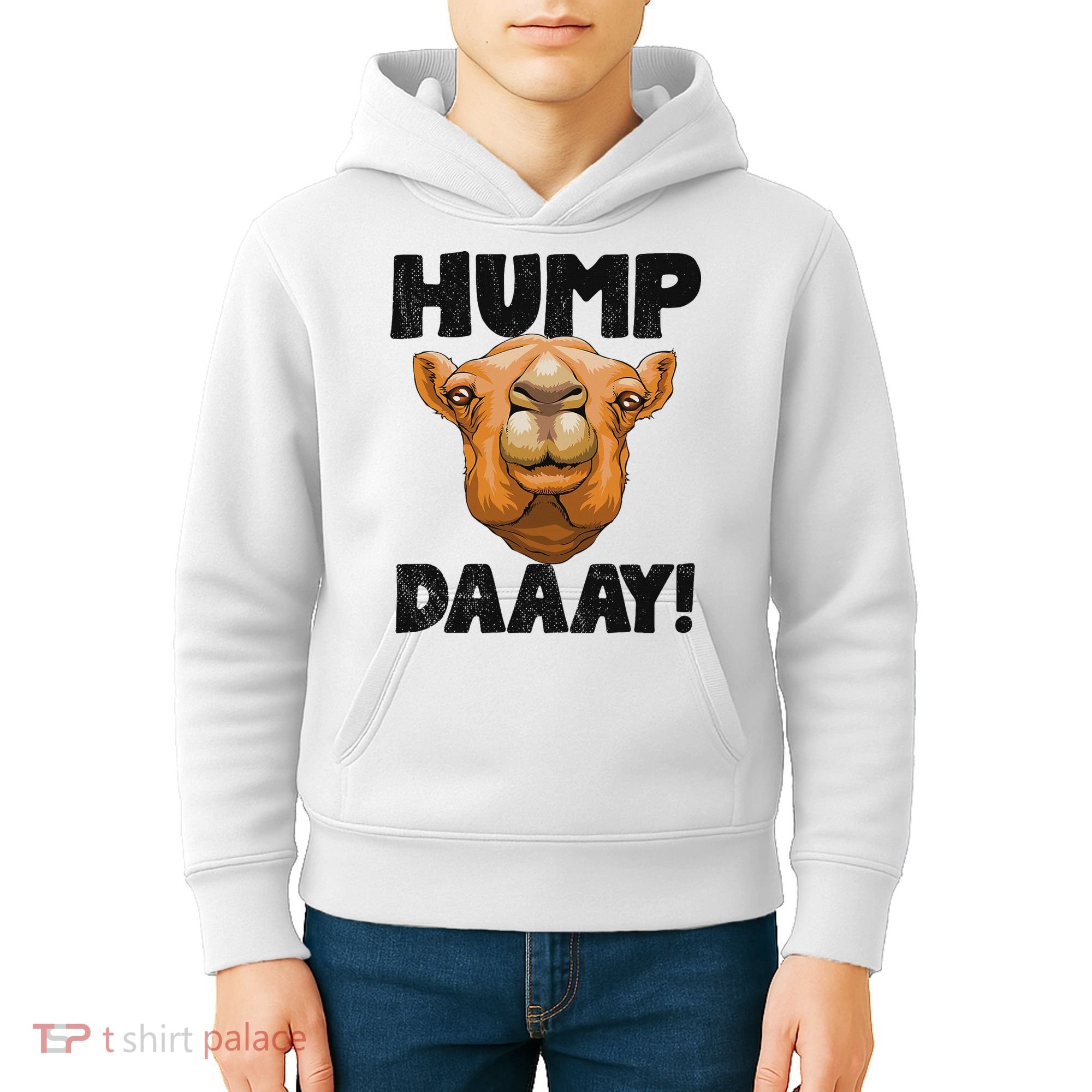 Hump Day Desert Animal Lover Kids Hoodie
