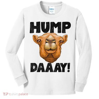 Hump Day Desert Animal Lover Kids Long Sleeve Shirt