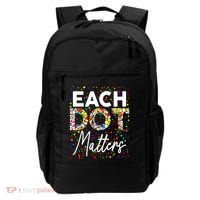Happy Dot Day Each Dot Matters Polka Dot Lover Gift Backpack thumb 0