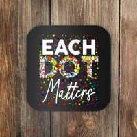 Happy Dot Day Each Dot Matters Polka Dot Lover Gift Coaster thumb 0