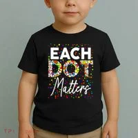 Happy Dot Day Each Dot Matters Polka Dot Lover Gift Toddler T-Shirt thumb 2