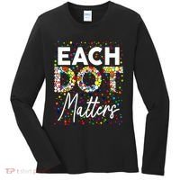 Happy Dot Day Each Dot Matters Polka Dot Lover Gift Women's Long Sleeve Shirt thumb 0