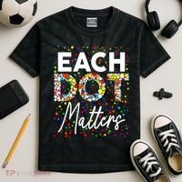 Happy Dot Day Each Dot Matters Polka Dot Lover Gift Kids Tie-Dye T-Shirt thumb 2