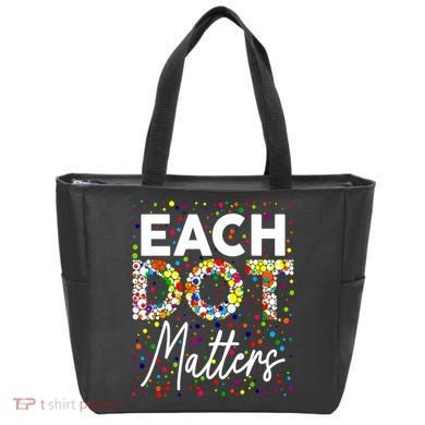 Happy Dot Day Each Dot Matters Polka Dot Lover Gift Tote Bag