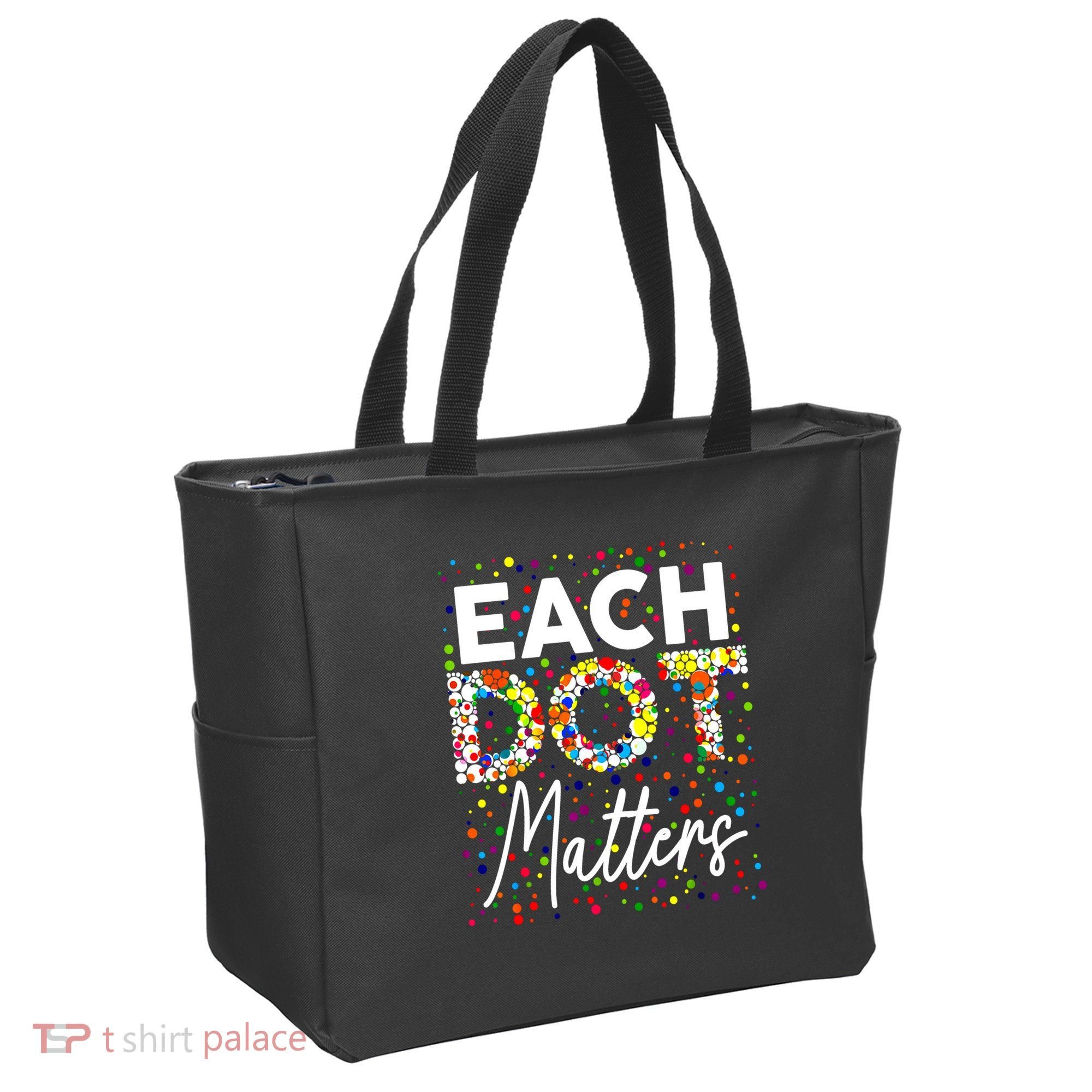Happy Dot Day Each Dot Matters Polka Dot Lover Gift Tote Bag