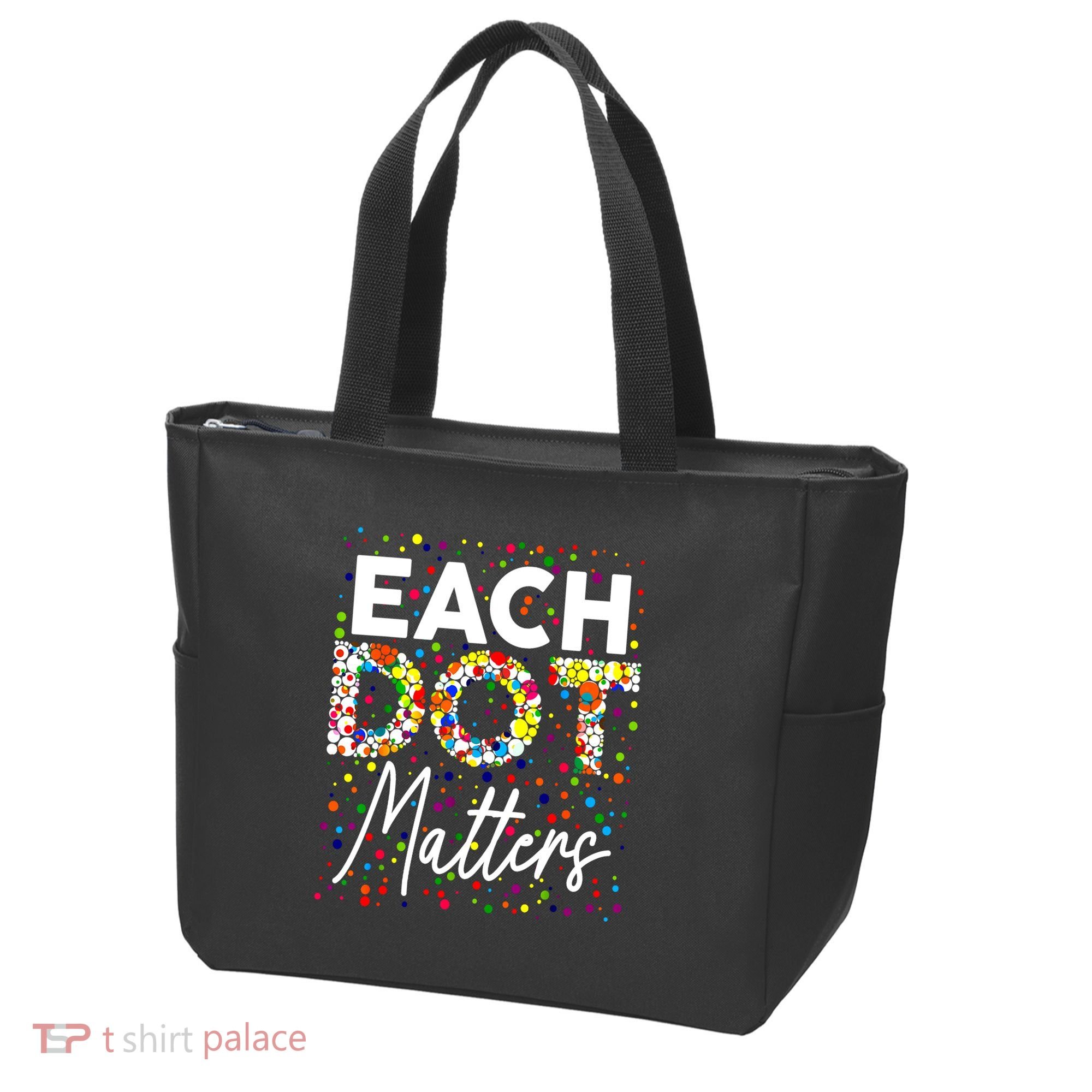 Happy Dot Day Each Dot Matters Polka Dot Lover Gift Tote Bag