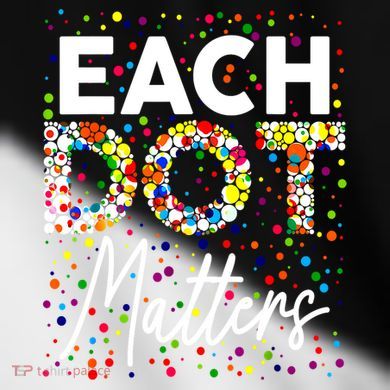 Happy Dot Day Each Dot Matters Polka Dot Lover Gift Toddler Fine Jersey T-Shirt