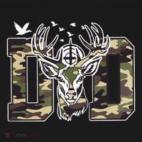 Hunter Dad Deer Hunting USA-Made Doggie Bandana thumb 2