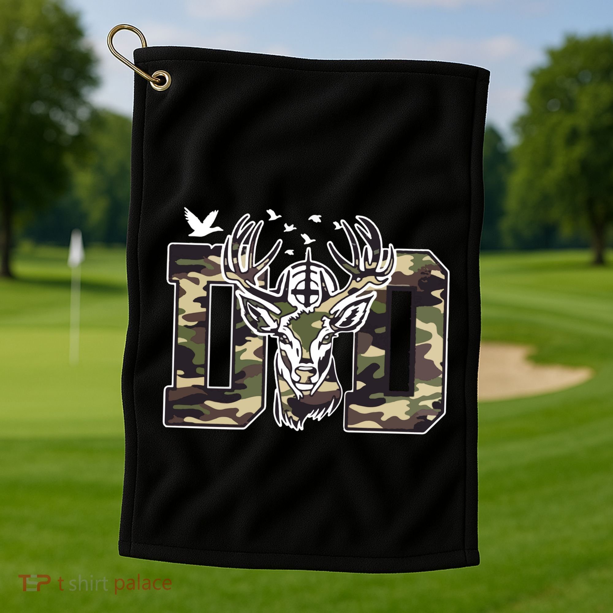 Hunter Dad Deer Hunting Golf Towel
