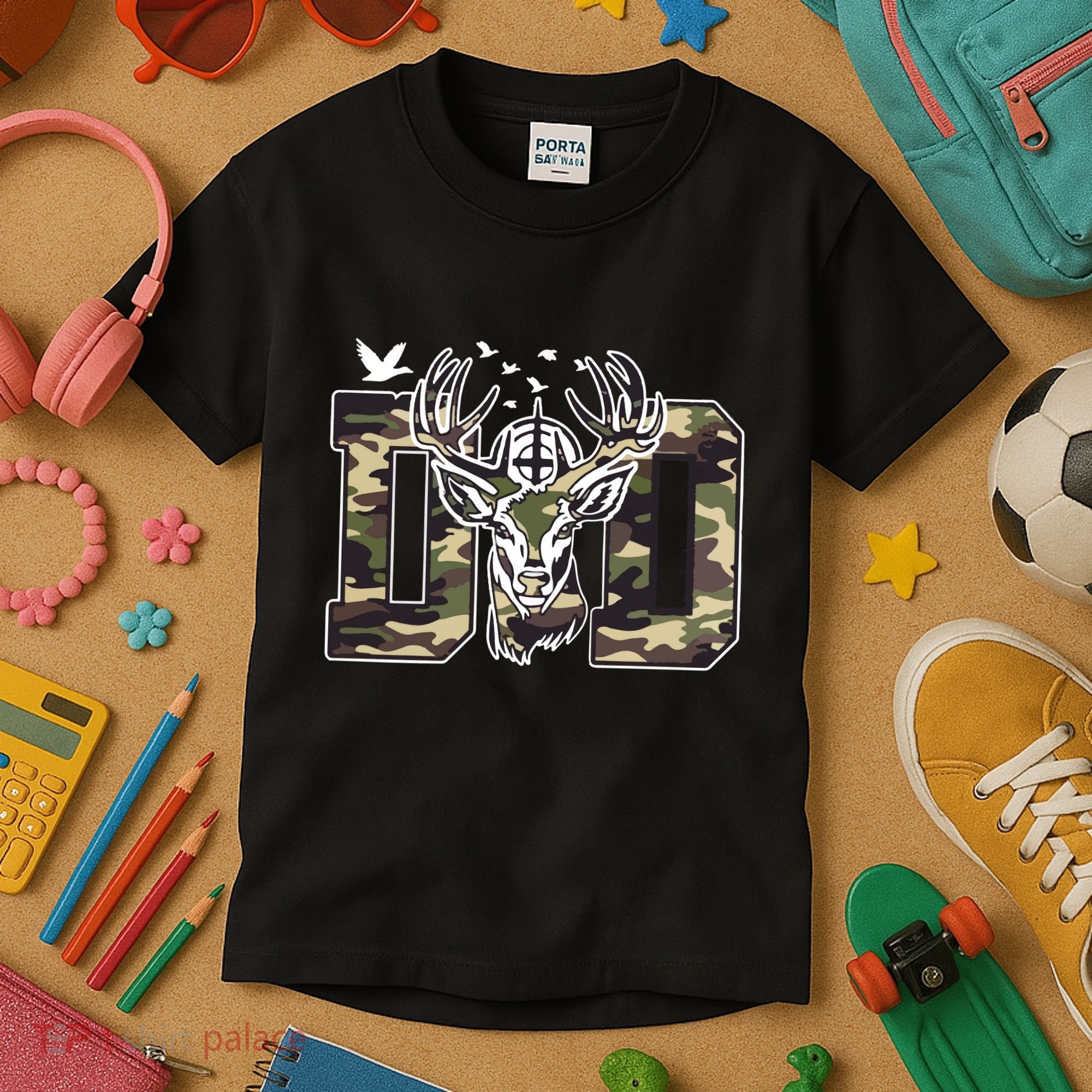 Hunter Dad Deer Hunting Kids T-Shirt