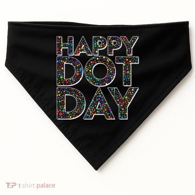 Happy Dot Day International Dot Day USA-Made Doggie Bandana