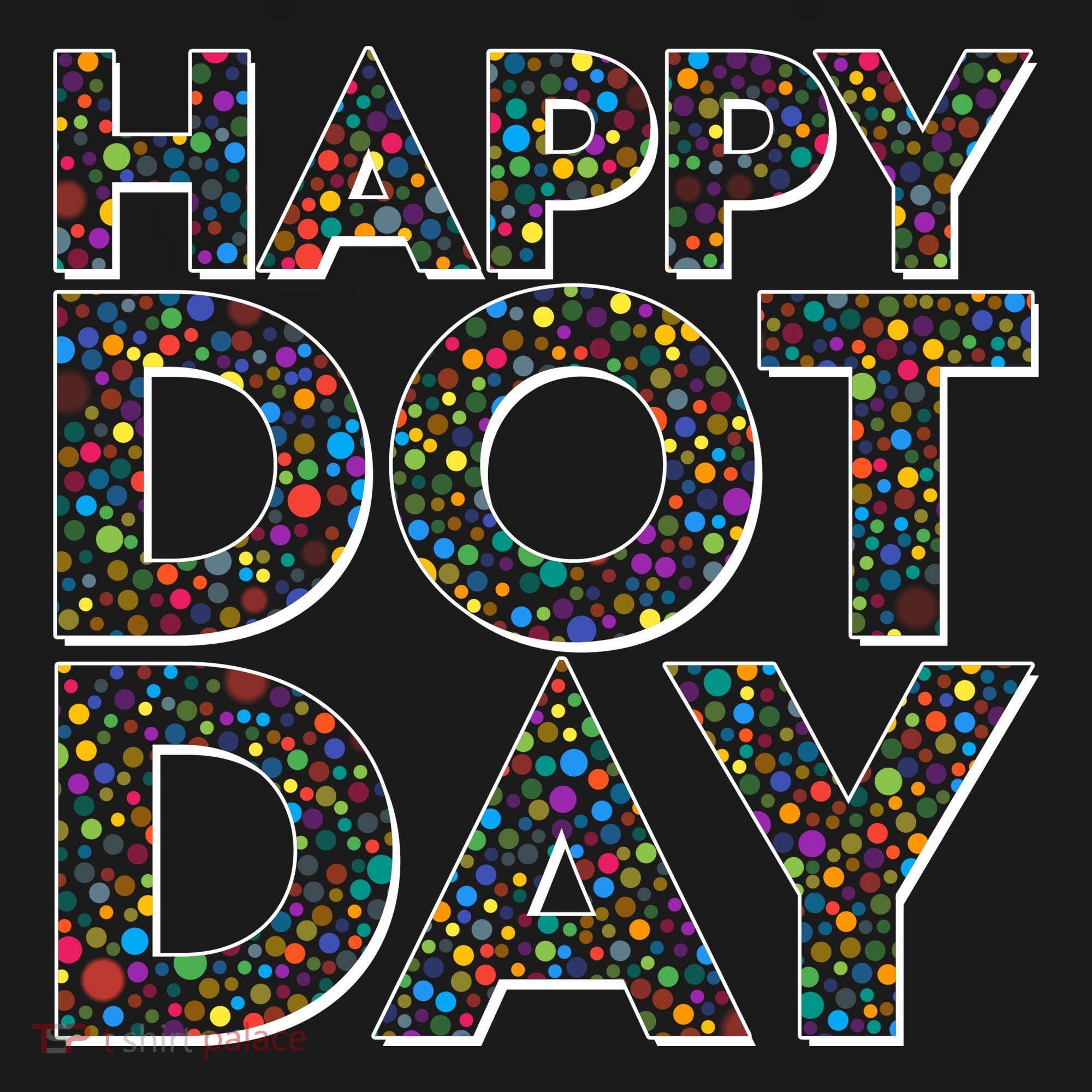 Happy Dot Day International Dot Day USA-Made Doggie Bandana