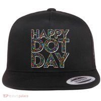 Happy Dot Day International Dot Day Flat Bill Trucker Hat thumb 0
