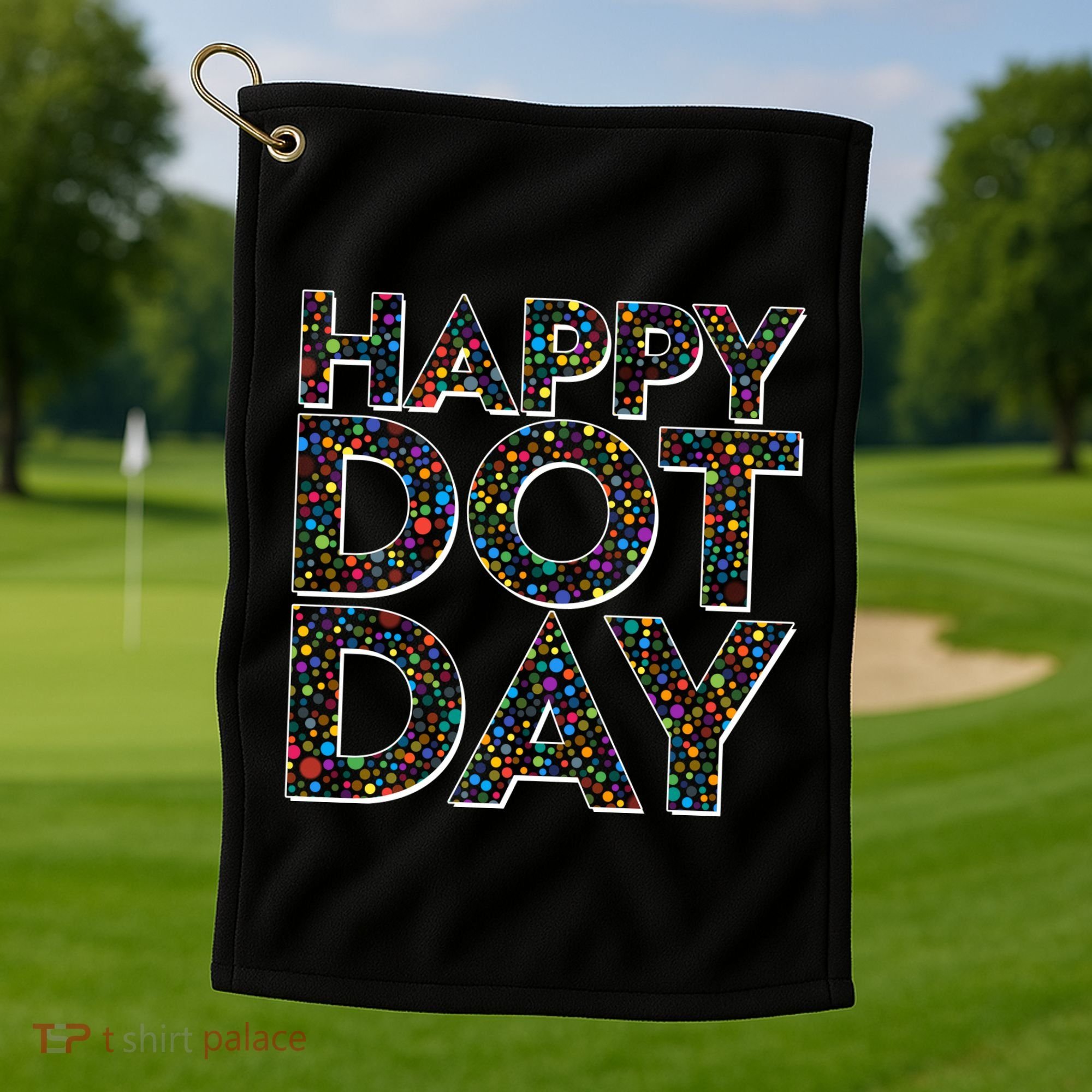 Happy Dot Day International Dot Day Golf Towel