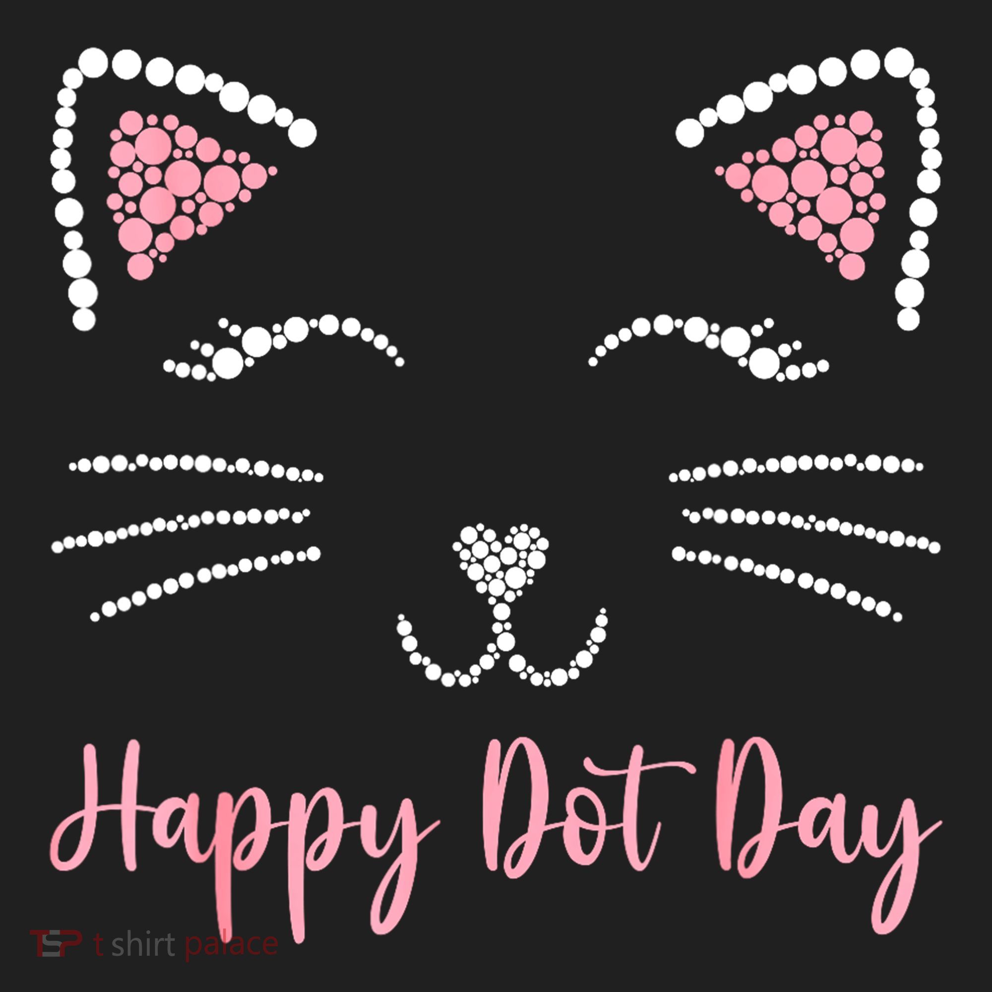 Happy Dot Day Cat Lover Woman Cute Dot Cat Gift Women's Sweatshirt