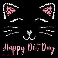 Happy Dot Day Cat Lover Woman Cute Dot Cat Gift Coffee Mug thumb 5