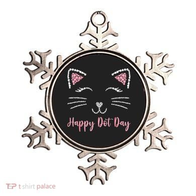 Happy Dot Day Cat Lover Woman Cute Dot Cat Gift Ornament